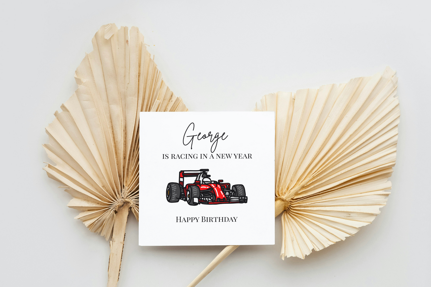 Racing in a New Year - Personalisierte Geburtstagskarte