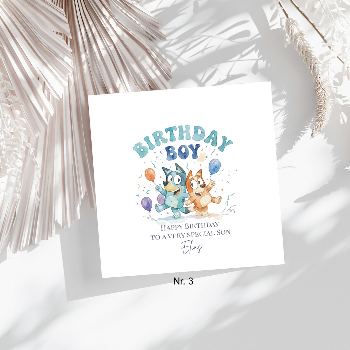 Birthday Boy - personalisierte Geburtstagskarte