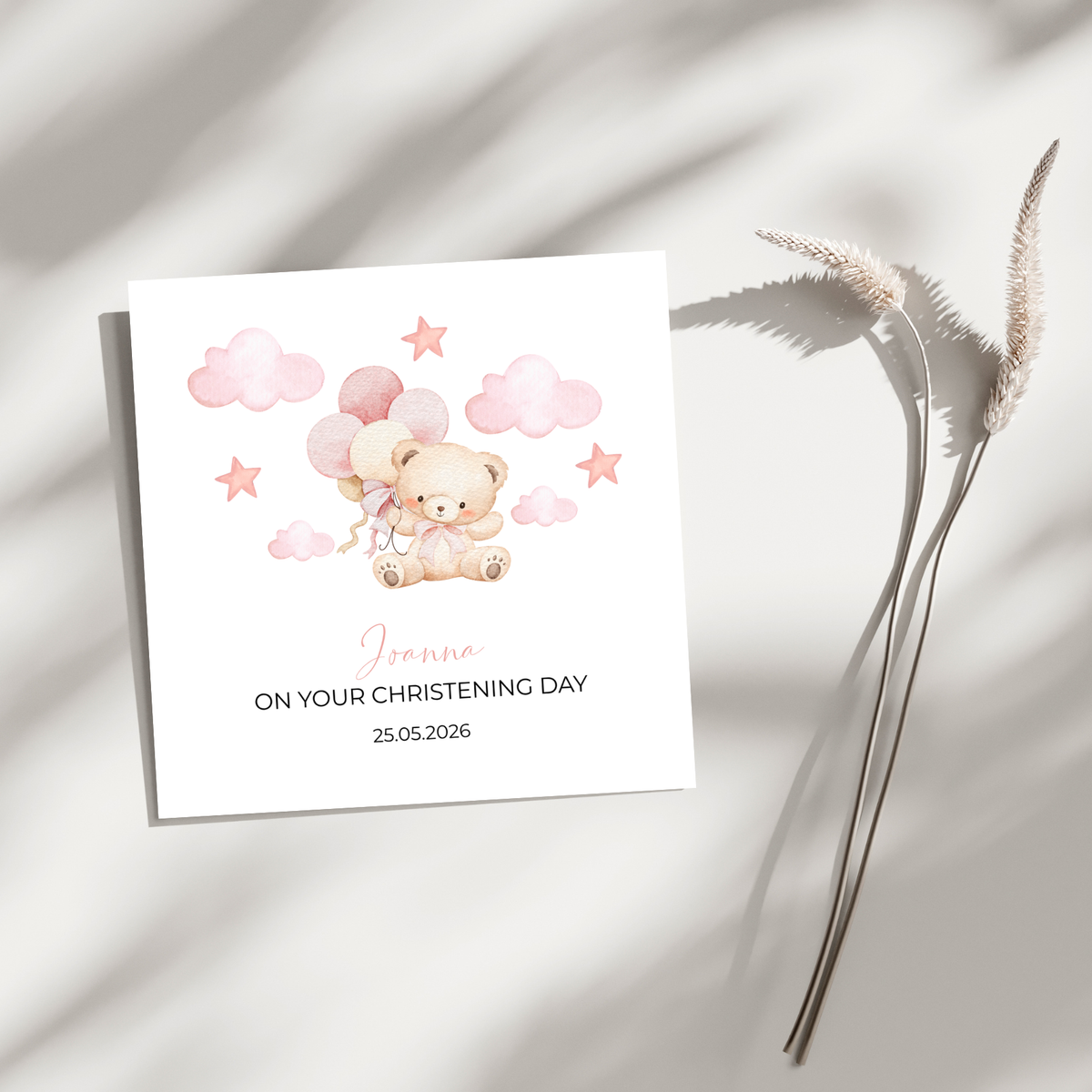 Little Blessing - Personalisierte Taufkarte