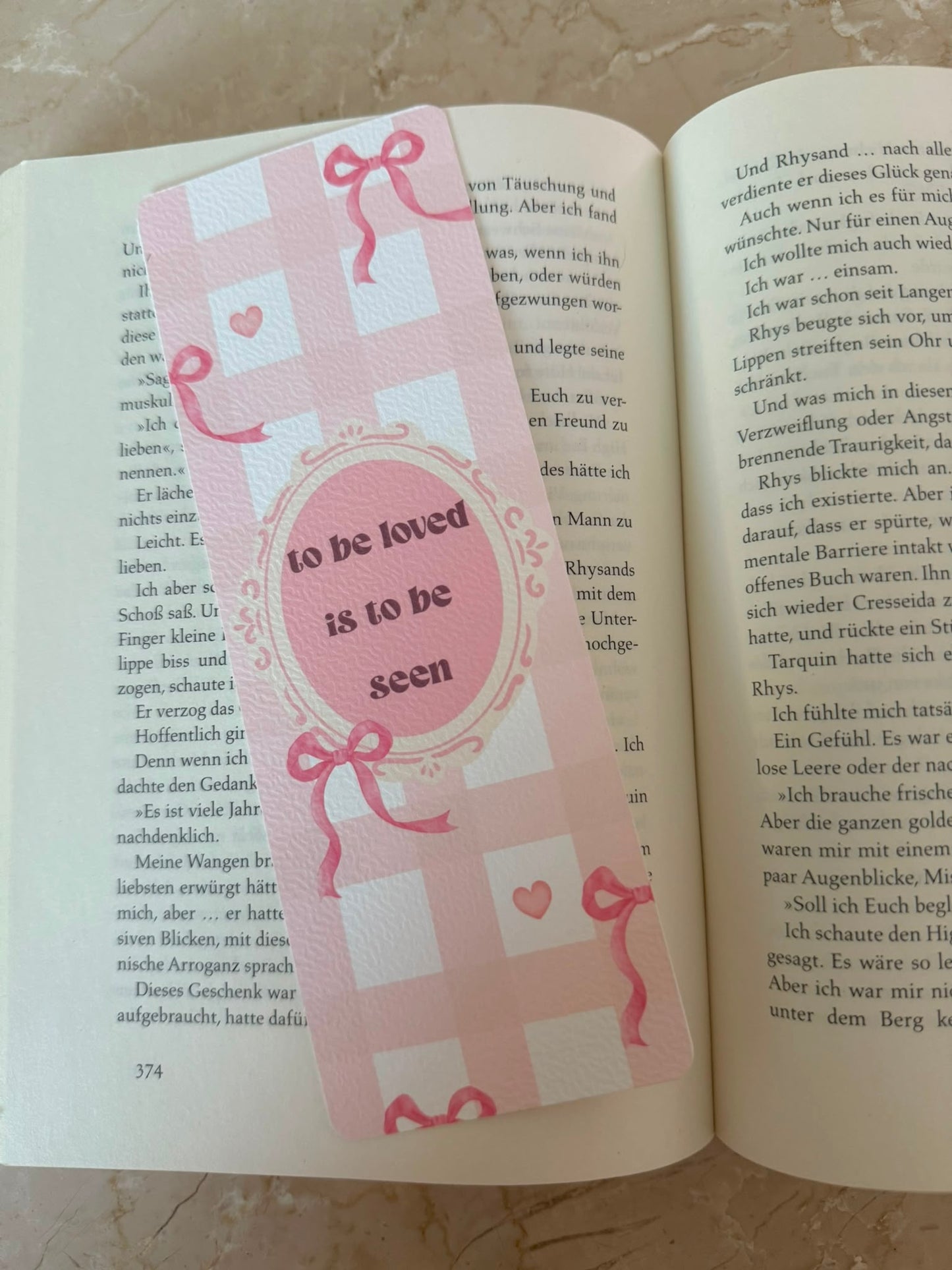 To be loeved is to be seen - Bookmark