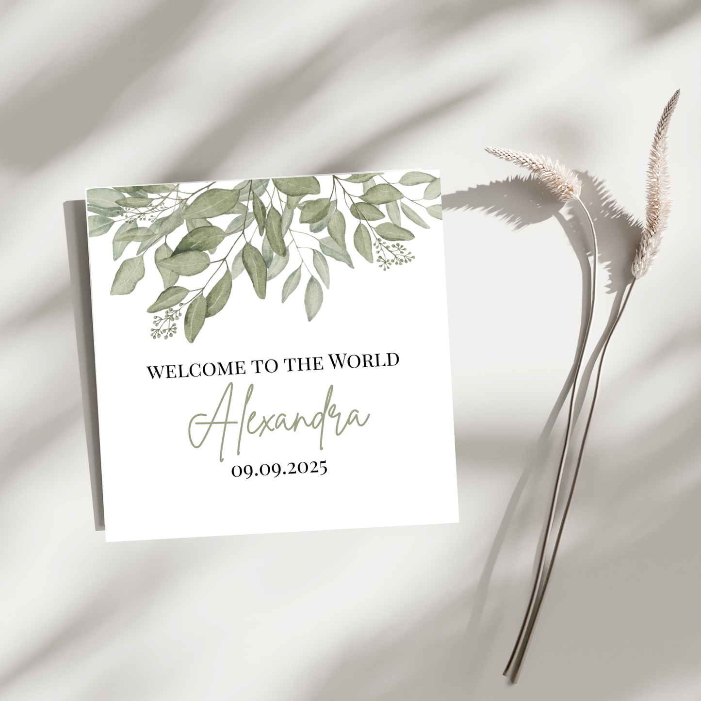 Welcome to the World - Personalisierte Geburtskarte