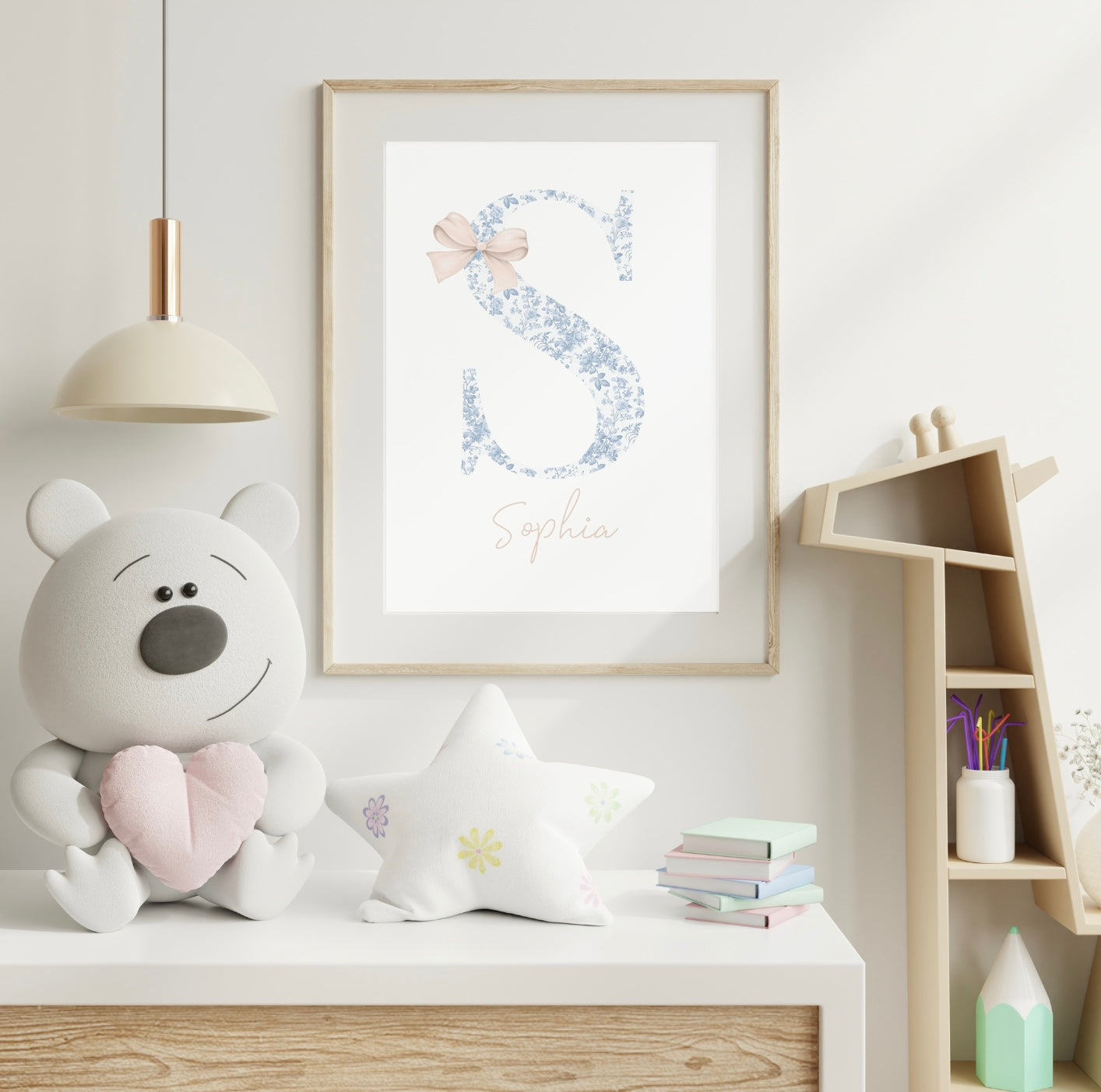 Personalisiertes Poster mit Schleife