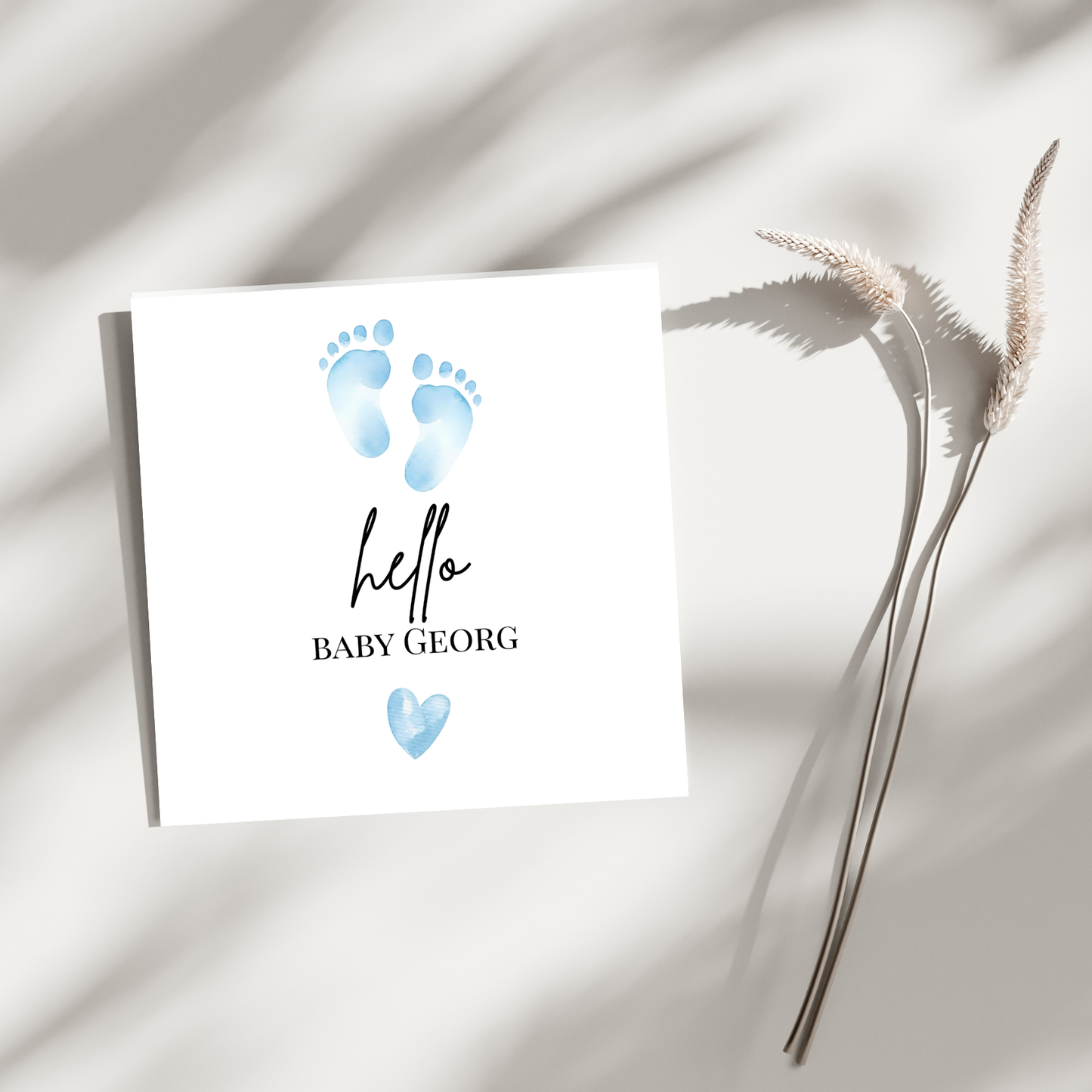 Hello Baby - Personalisierte Geburtskarte
