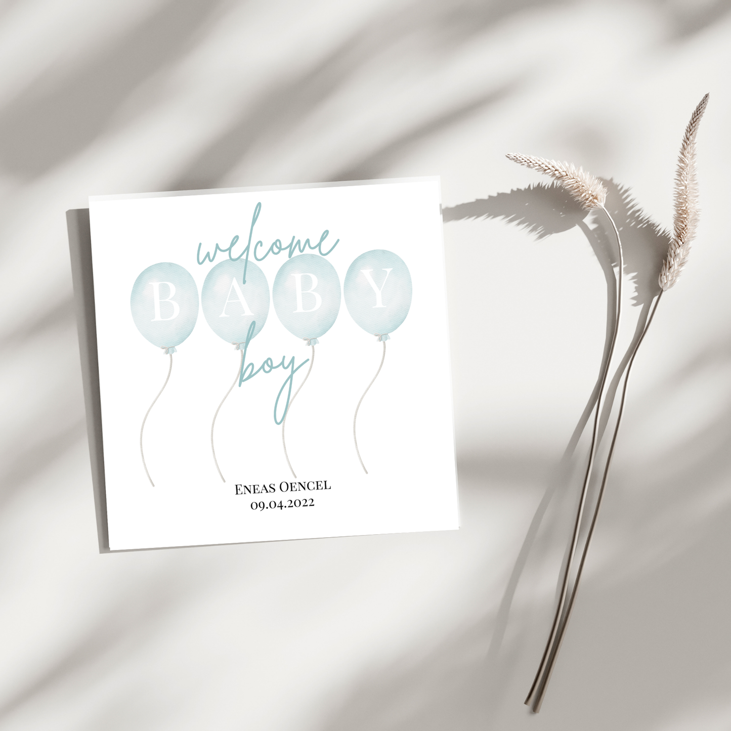 Welcome Baby ... - Personalisierte Geburtskarte