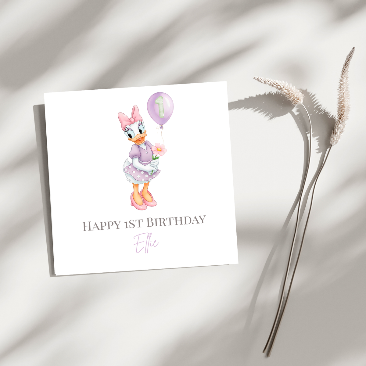 Sweet First Birthday - personalisierte Geburtstagskarte