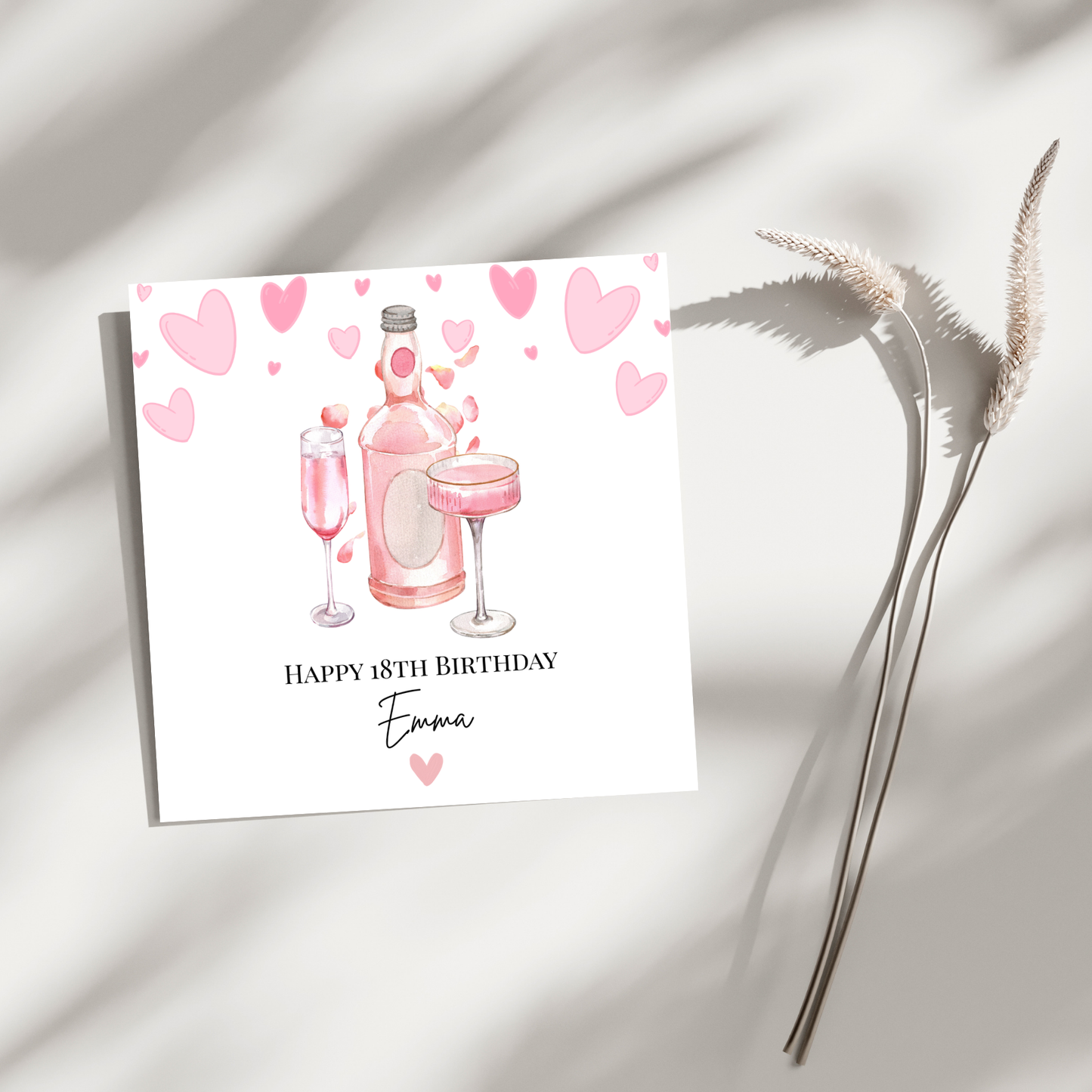 Happy 18th Birthday - Personalisierte Geburtstagskarte