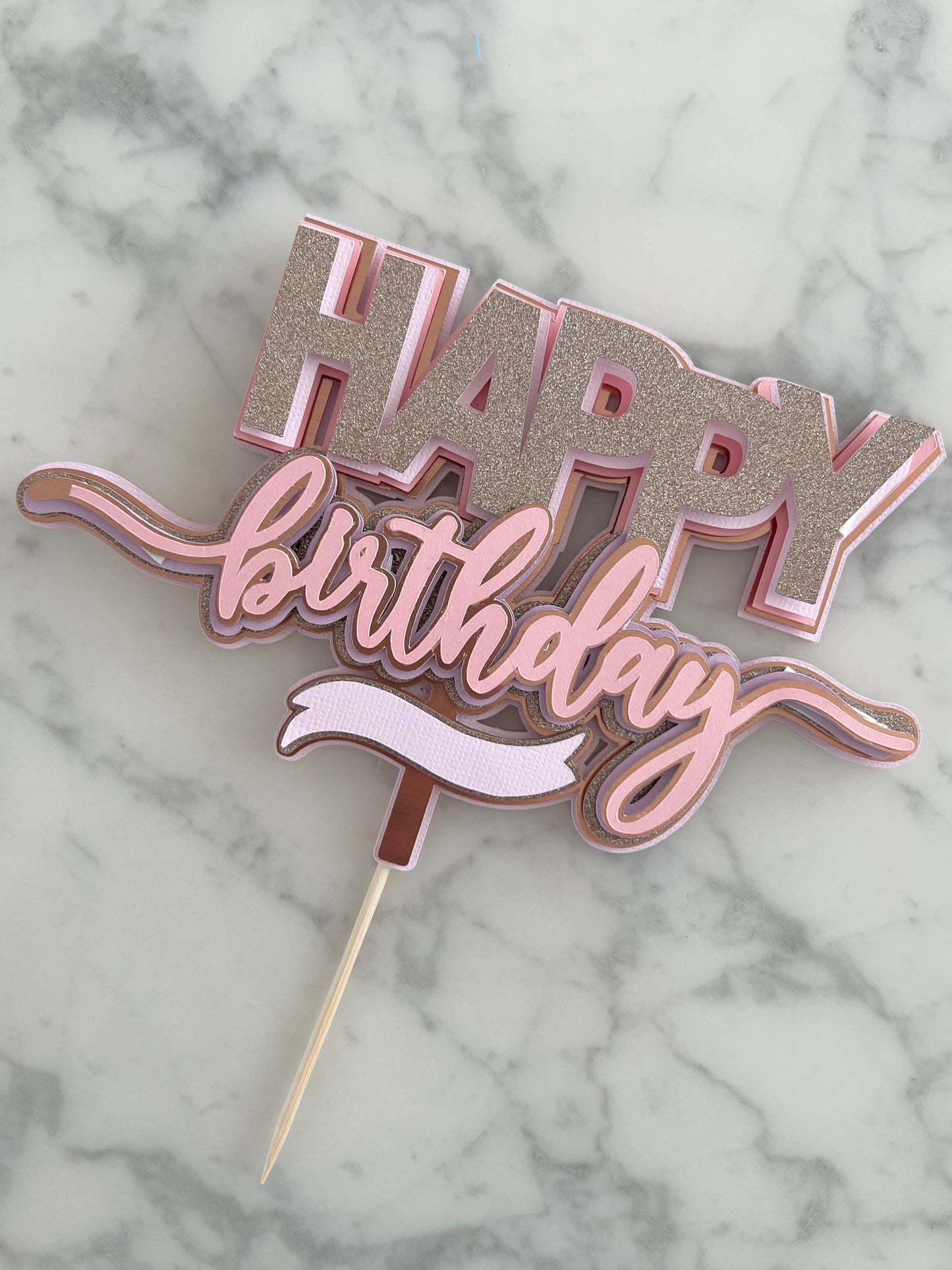 Happy Birthday Cake Topper