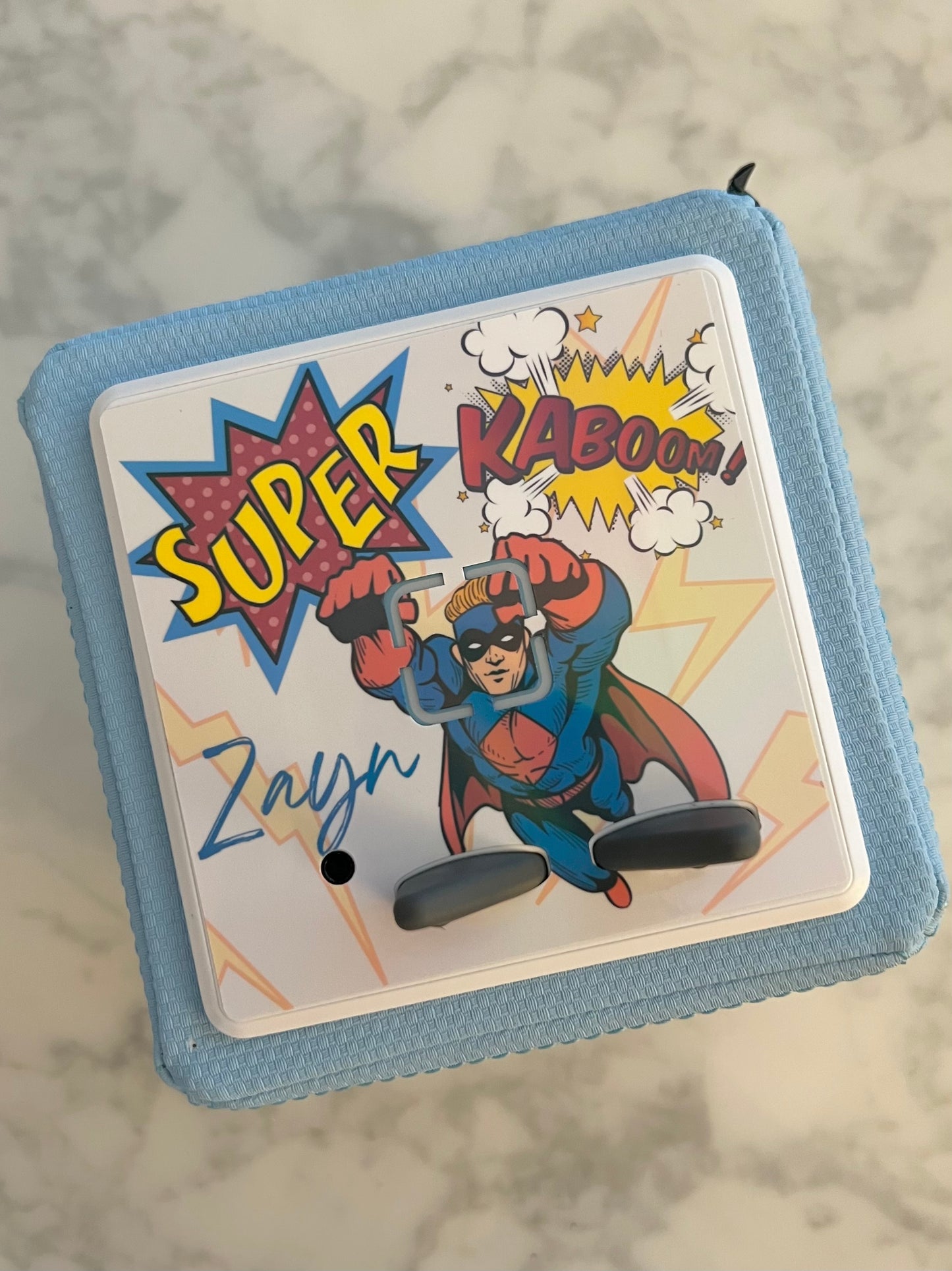 Personalisierte Toniebox Schutzfolie - Superman Design