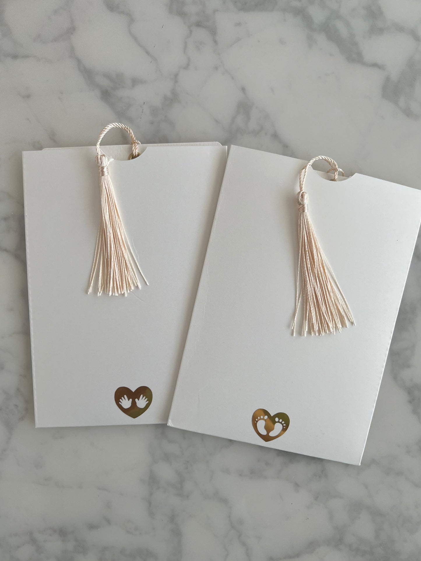 Baby Handabdruck / Fussabdruck Karte