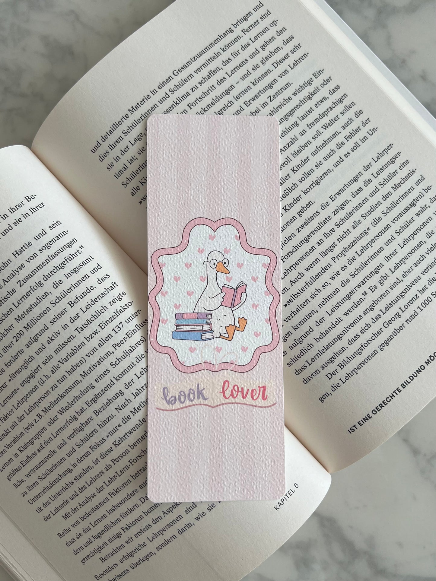 Book Lover - Cute Goose- Bookmark