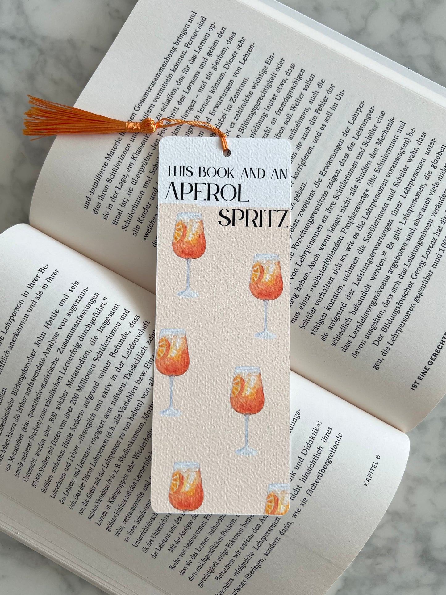 This Book & an Aperol Spritz - Bookmark