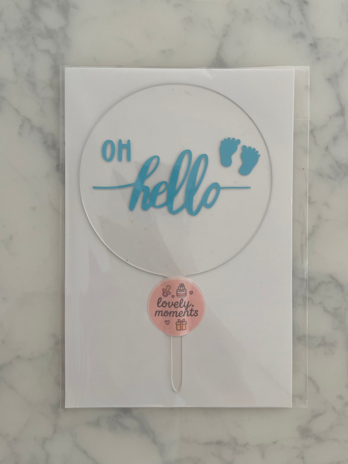Oh Hello - Caketopper