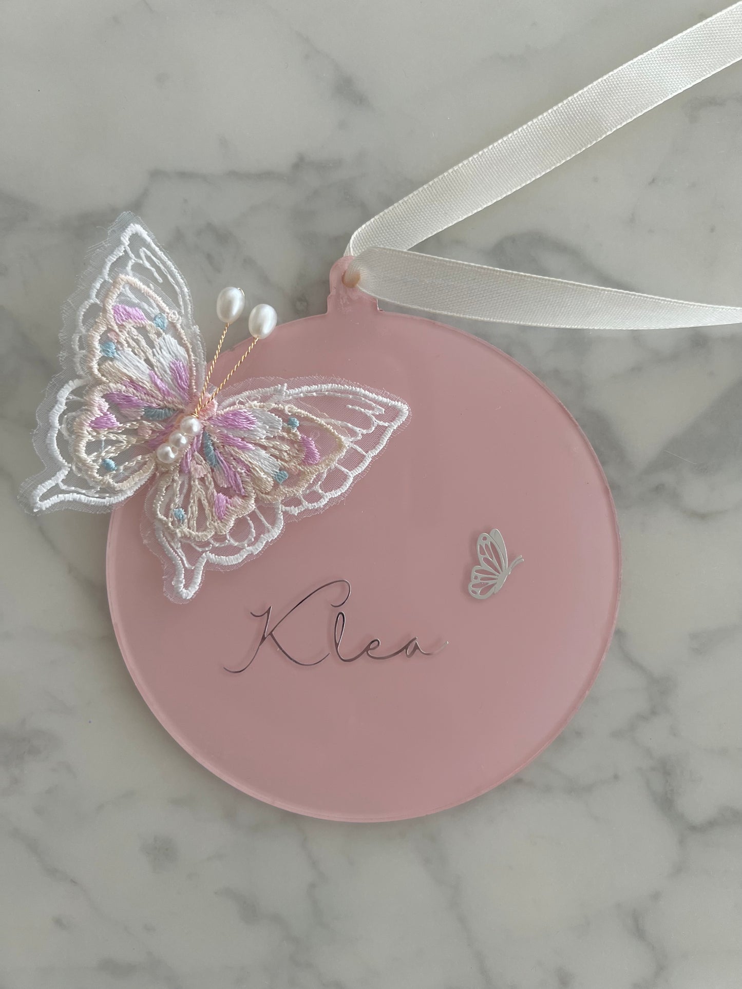 Namensschild Butterfly