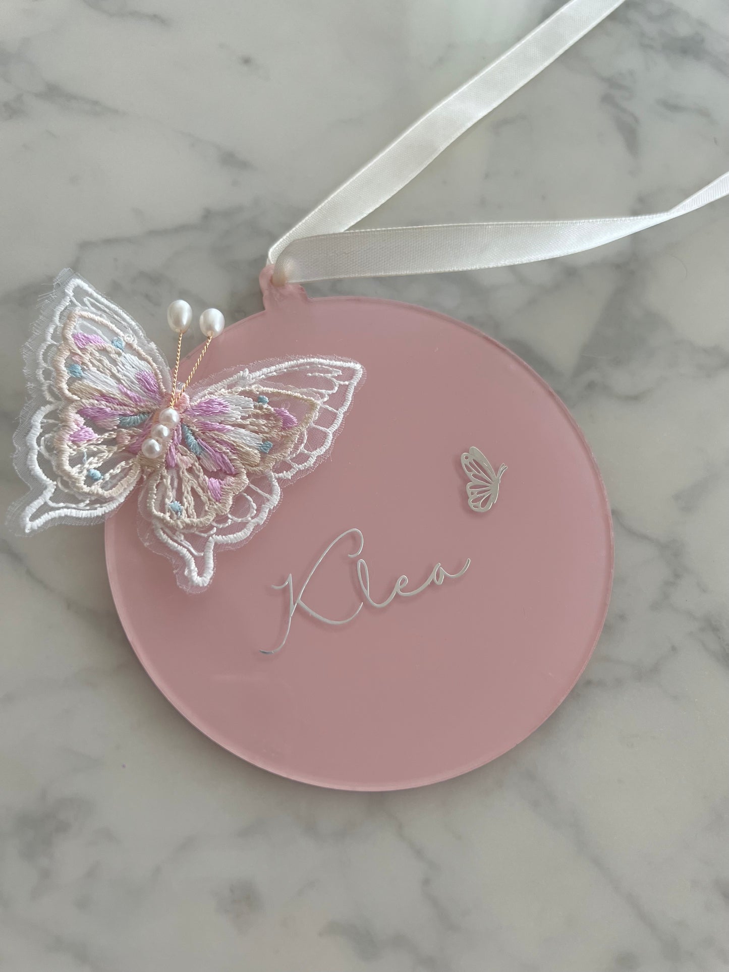 Namensschild Butterfly