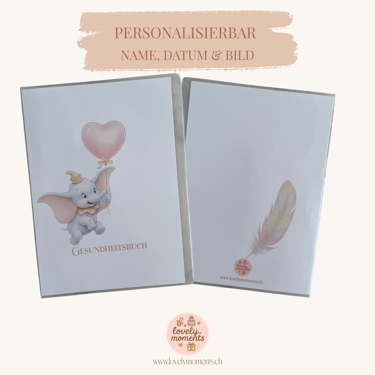 Little Elephant - Gesundheitsbuch-Hülle