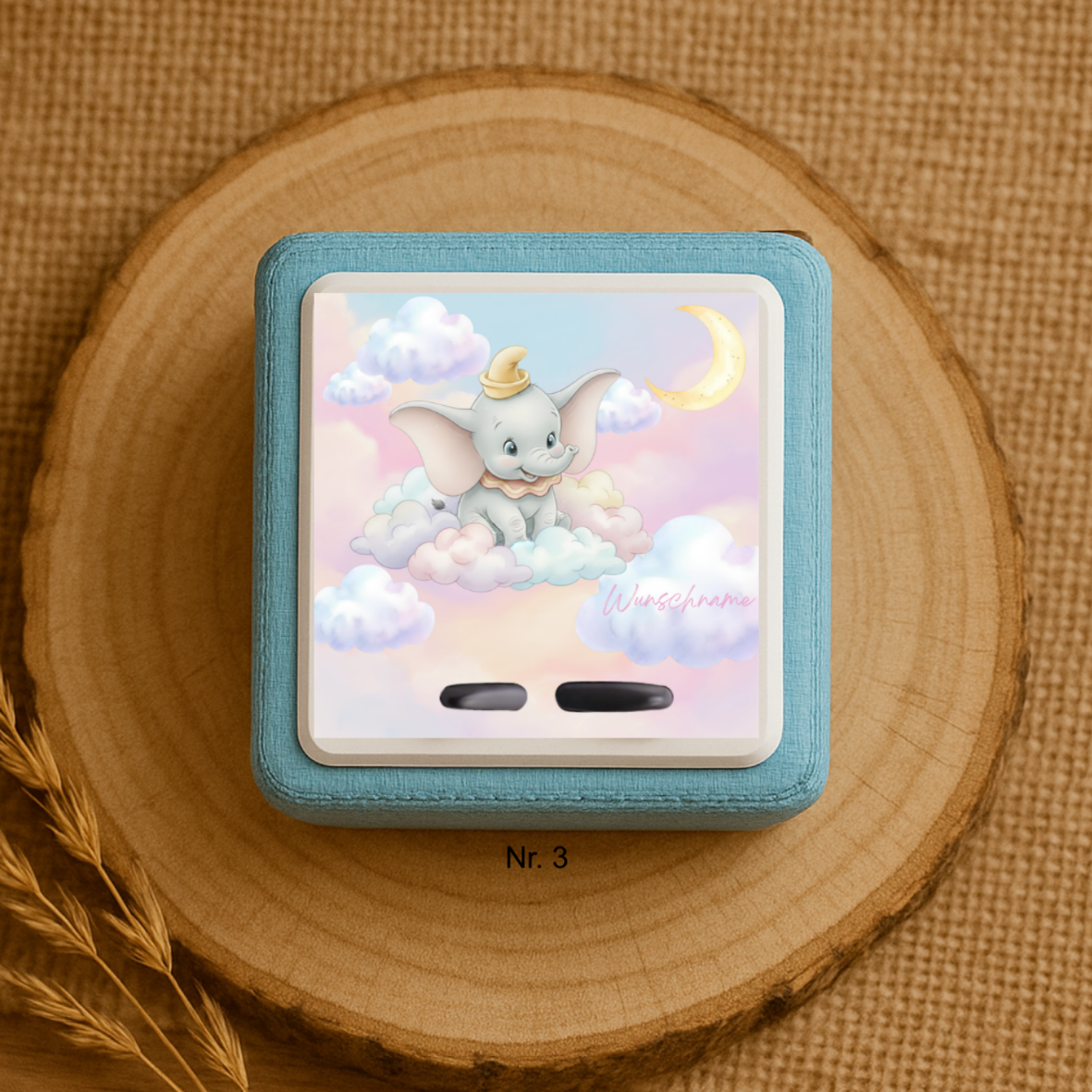 Personalisierte Toniebox Schutzfolie mit Namen - Dumbo