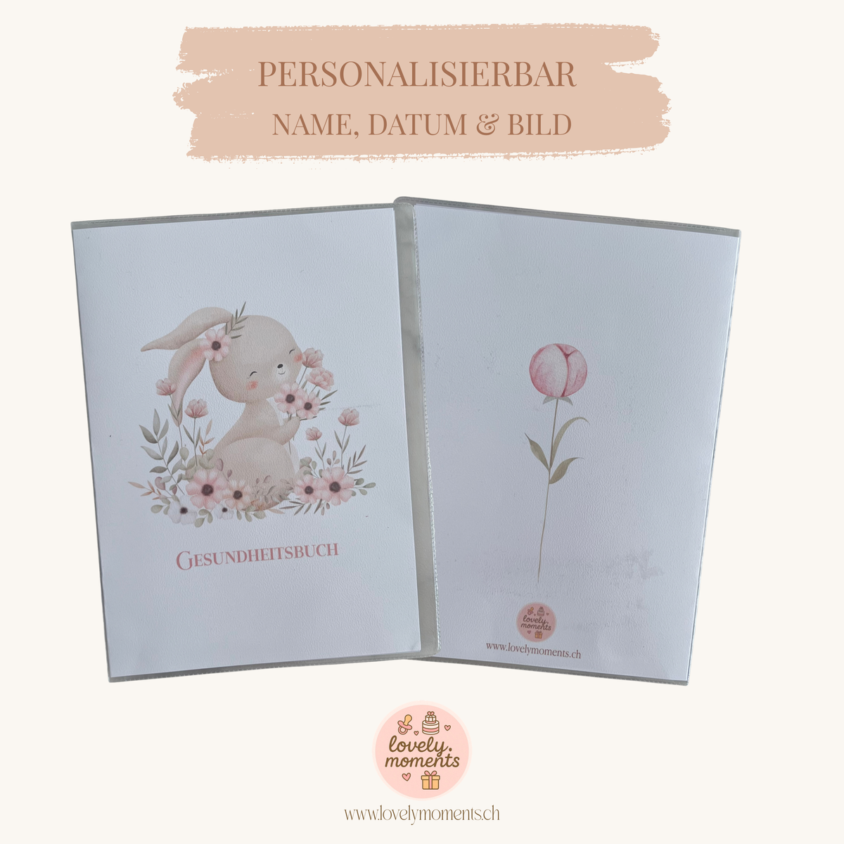 Little Blossom Bunny - Gesundheitsbuch-Hülle