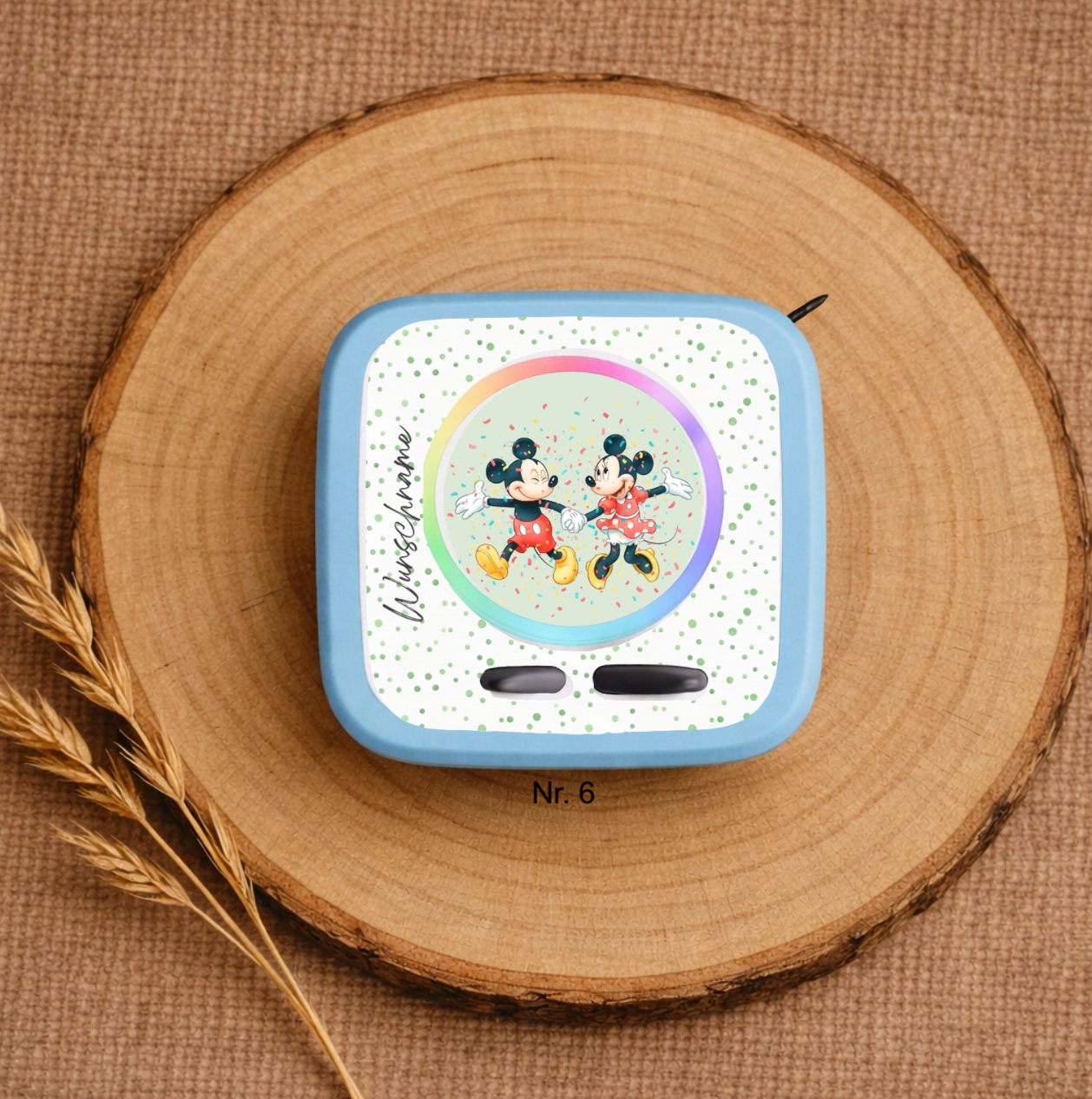 Personalisierte Toniebox 2 Schutzfolie mit Namen - Mickey Mouse & Friends