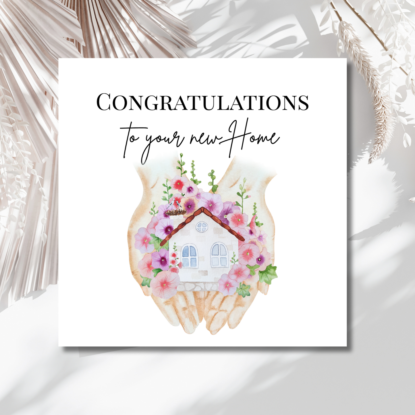 Congratulation to your new Home - Einzugskarte personalisiert