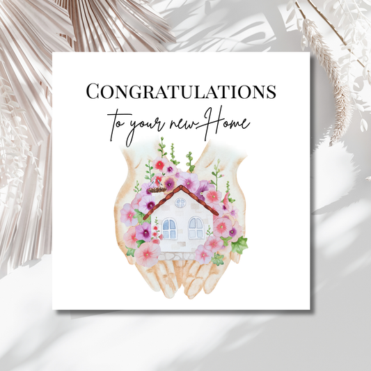 Congratulation to your new Home - Einzugskarte personalisiert