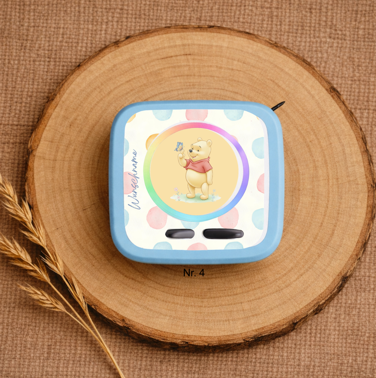 Personalisierte Toniebox 2 Schutzfolie mit Namen - Winnie Puh