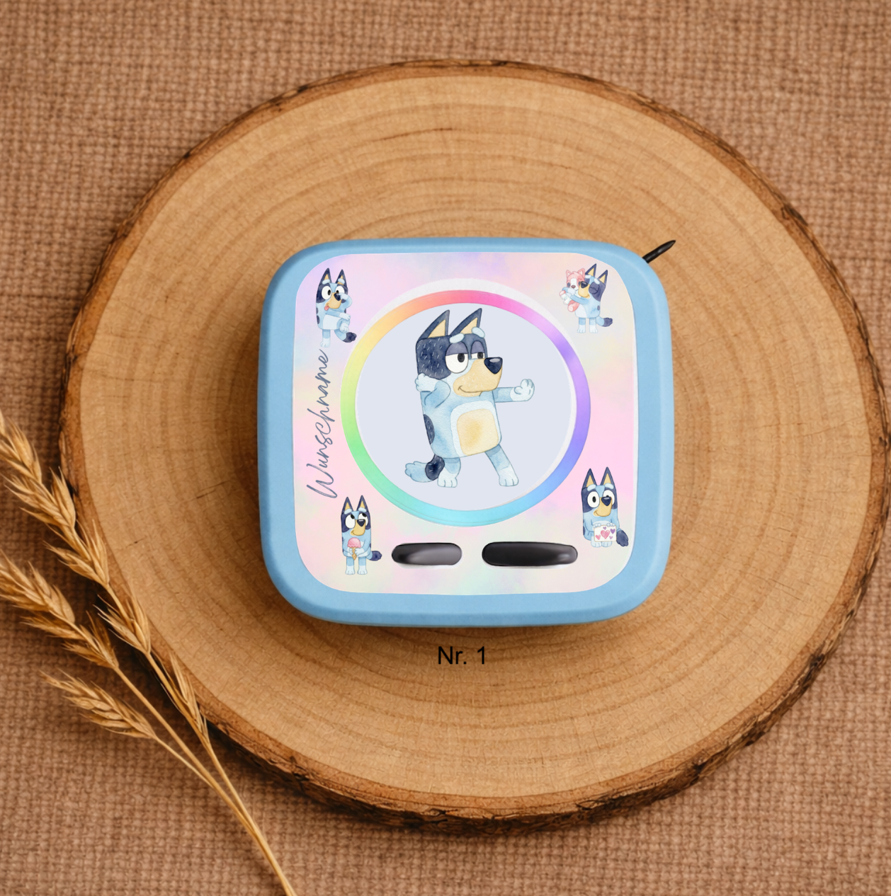 Personalisierte Toniebox 2 Schutzfolie mit Namen - Bluey