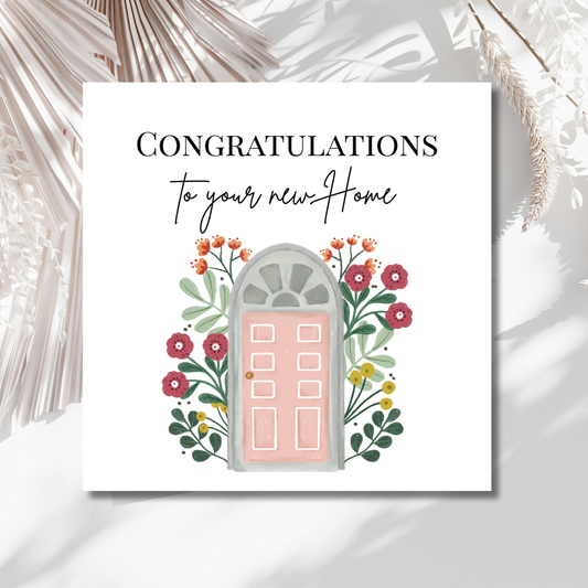 Congratulation to your new Home - Einzugskarte personalisiert