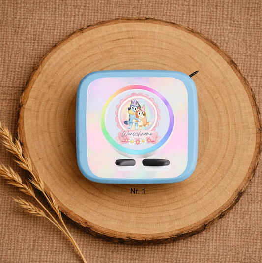 Personalisierte Toniebox 2 Schutzfolie mit Namen - Bluey
