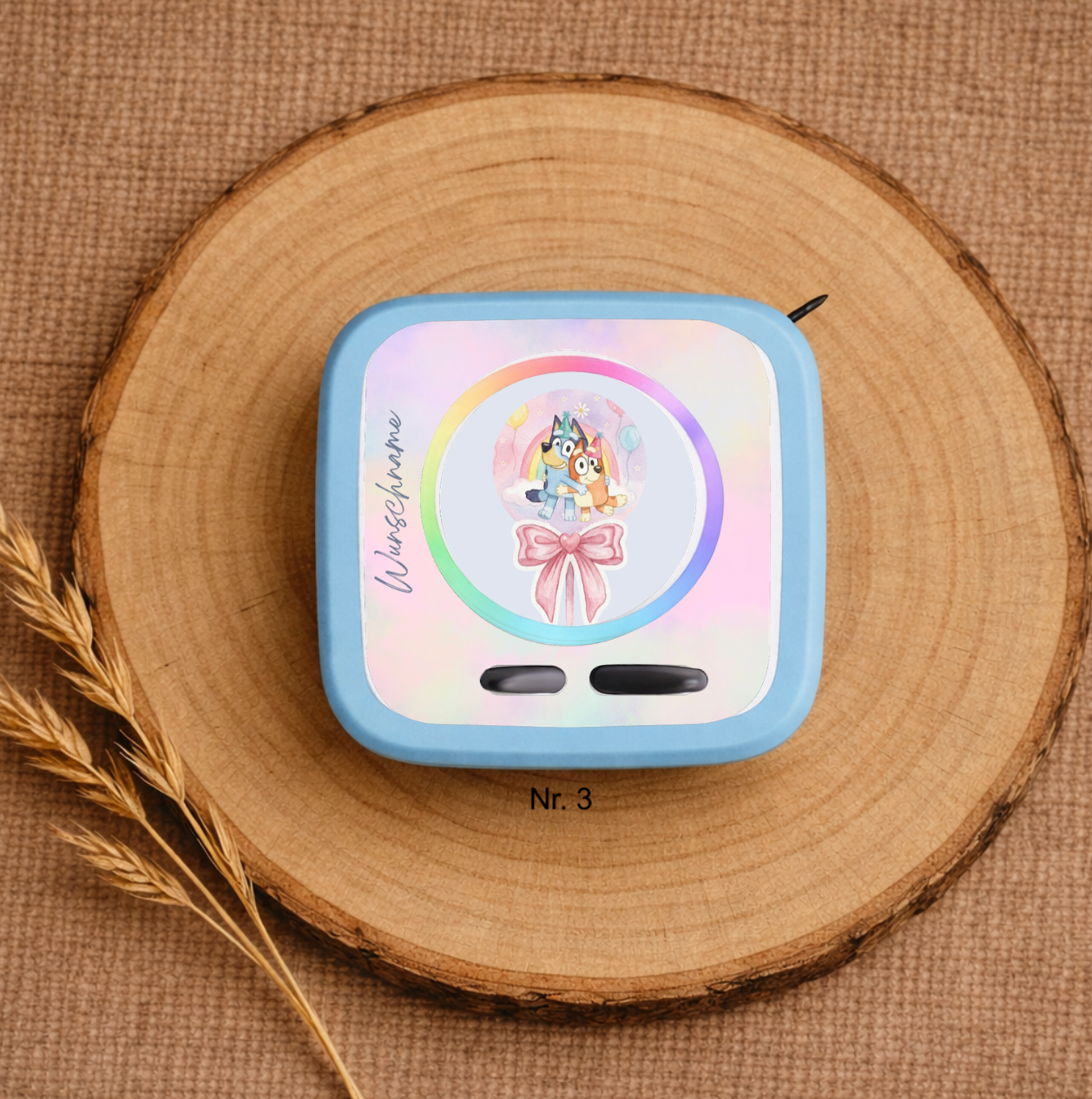 Personalisierte Toniebox 2 Schutzfolie mit Namen - Bluey