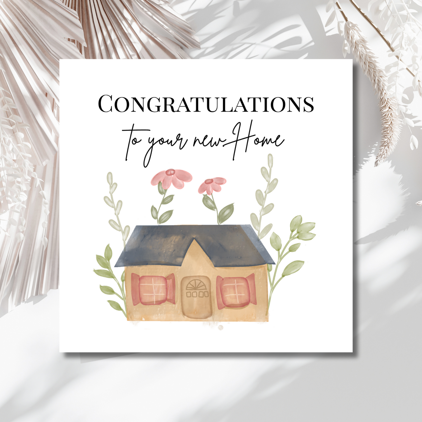 Congratulations to your new Home - Personalisierte Umzugskarten