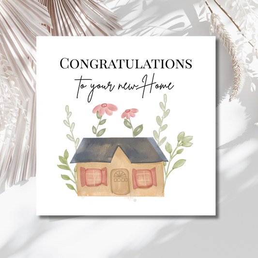 Congratulations to your new Home - Personalisierte Umzugskarten