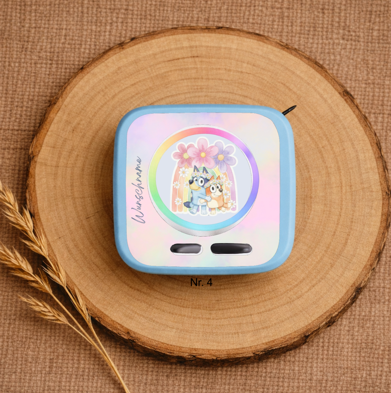 Personalisierte Toniebox 2 Schutzfolie mit Namen - Bluey