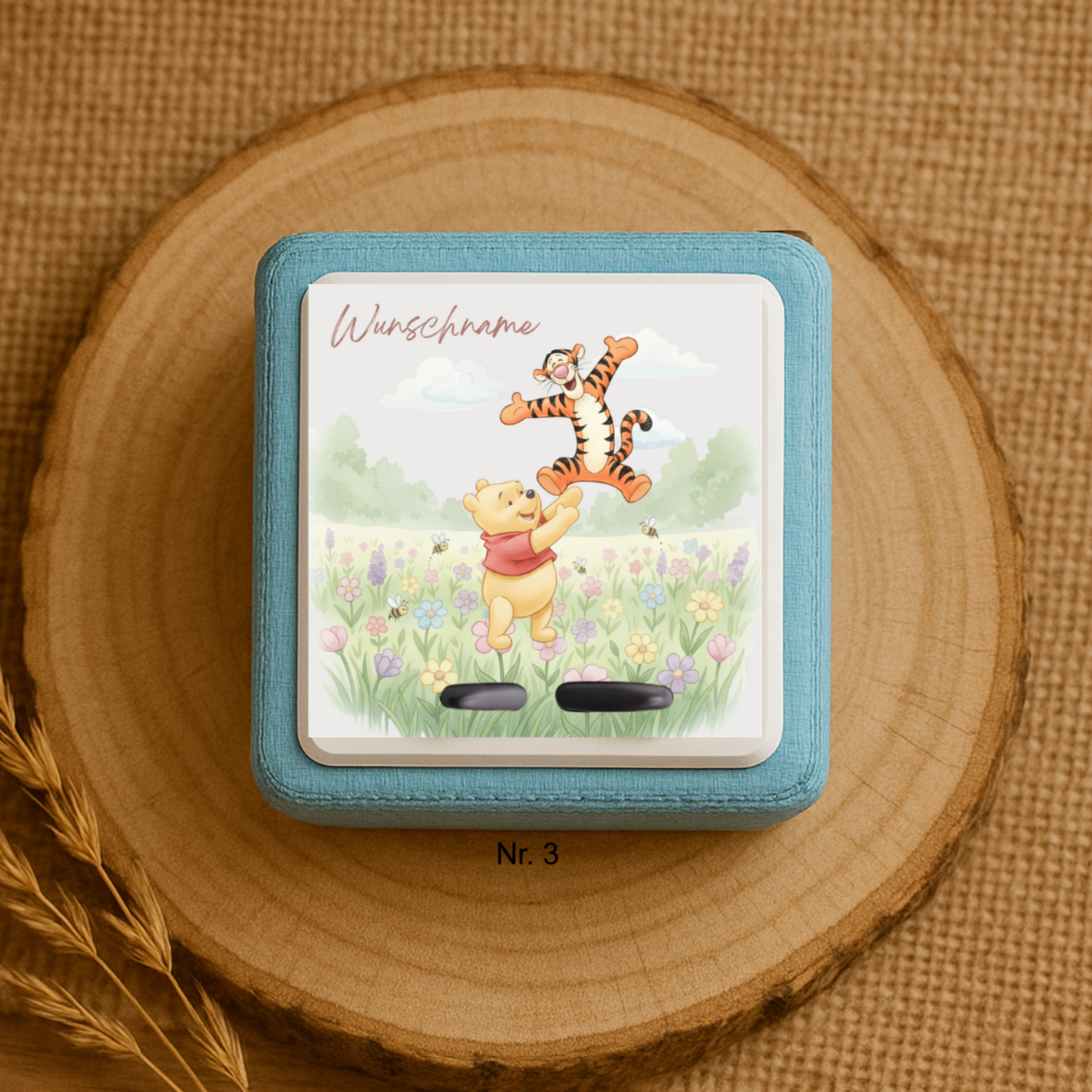 Personalisierte Toniebox Schutzfolie mit Namen - Winnie Puh