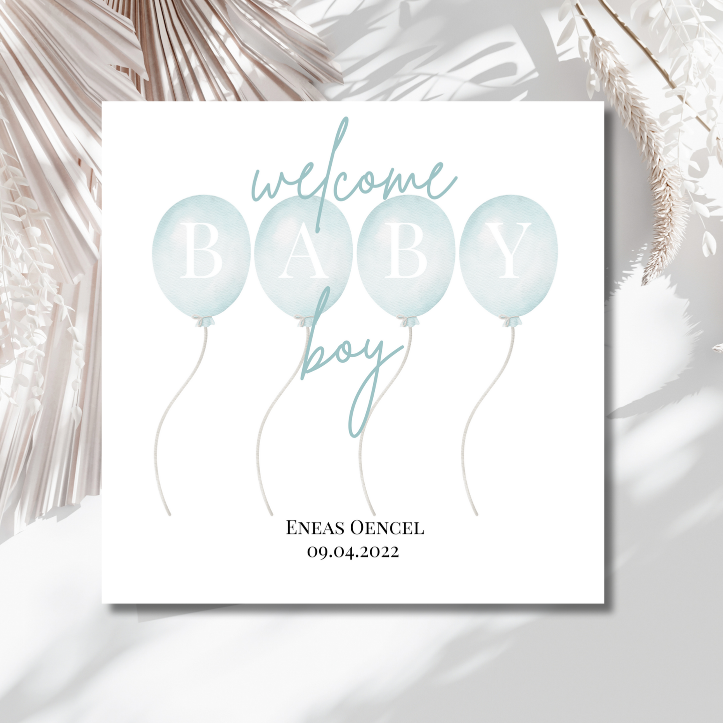 Welcome Baby ...  - Personalisierte Geburtskarte