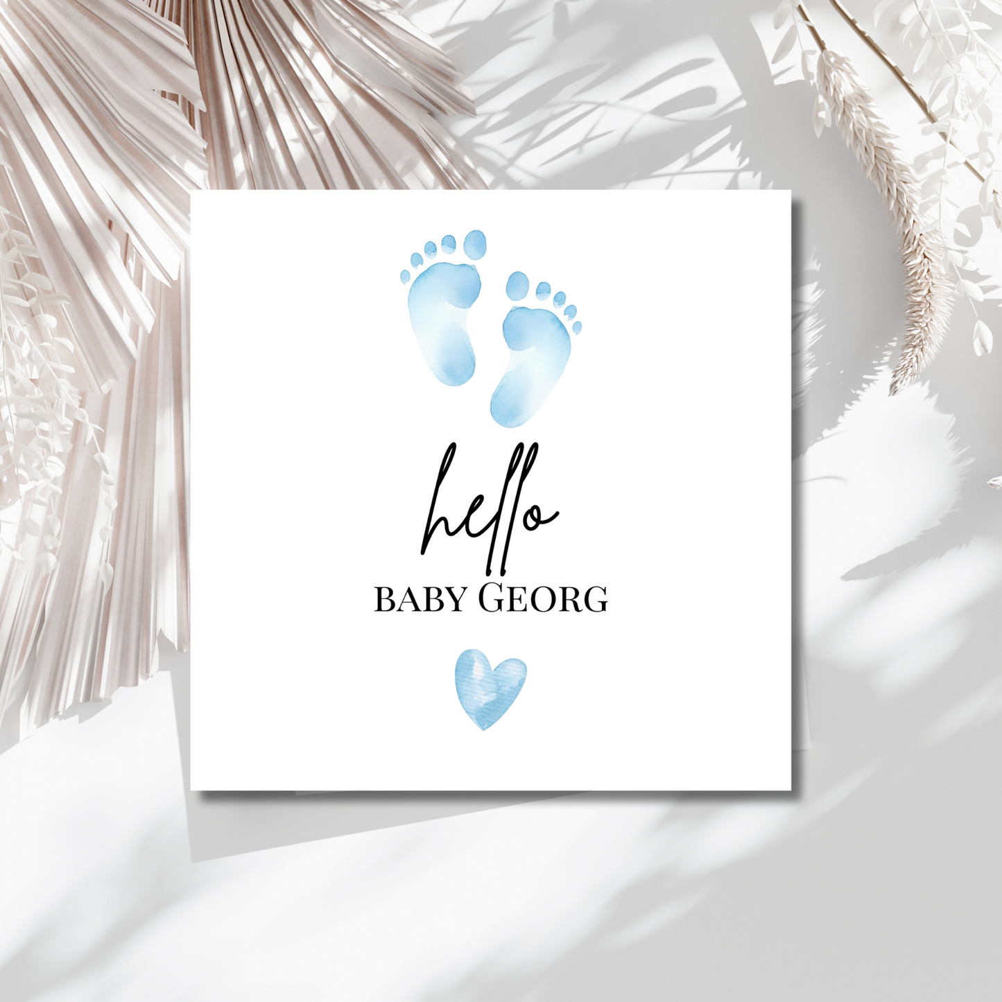 Hello Baby - Personalisierte Geburtskarte