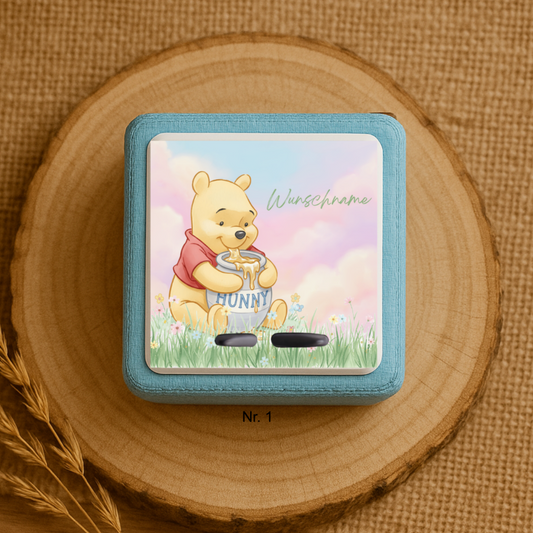 Personalisierte Toniebox Schutzfolie mit Namen - Winnie Puh & Friends