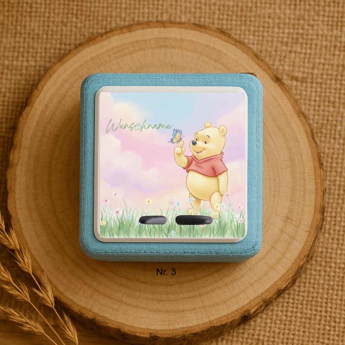 Personalisierte Toniebox Schutzfolie mit Namen - Winnie Puh & Friends