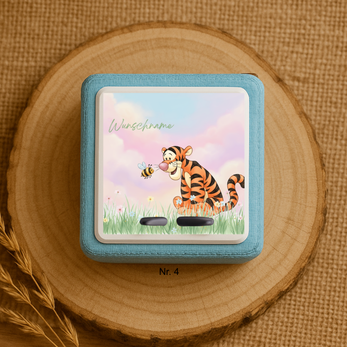Personalisierte Toniebox Schutzfolie mit Namen - Winnie Puh & Friends
