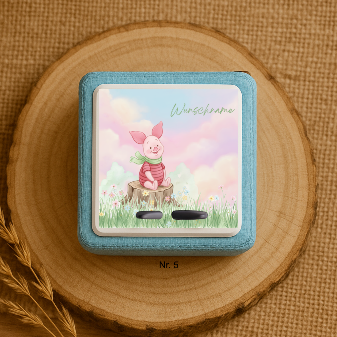 Personalisierte Toniebox Schutzfolie mit Namen - Winnie Puh & Friends