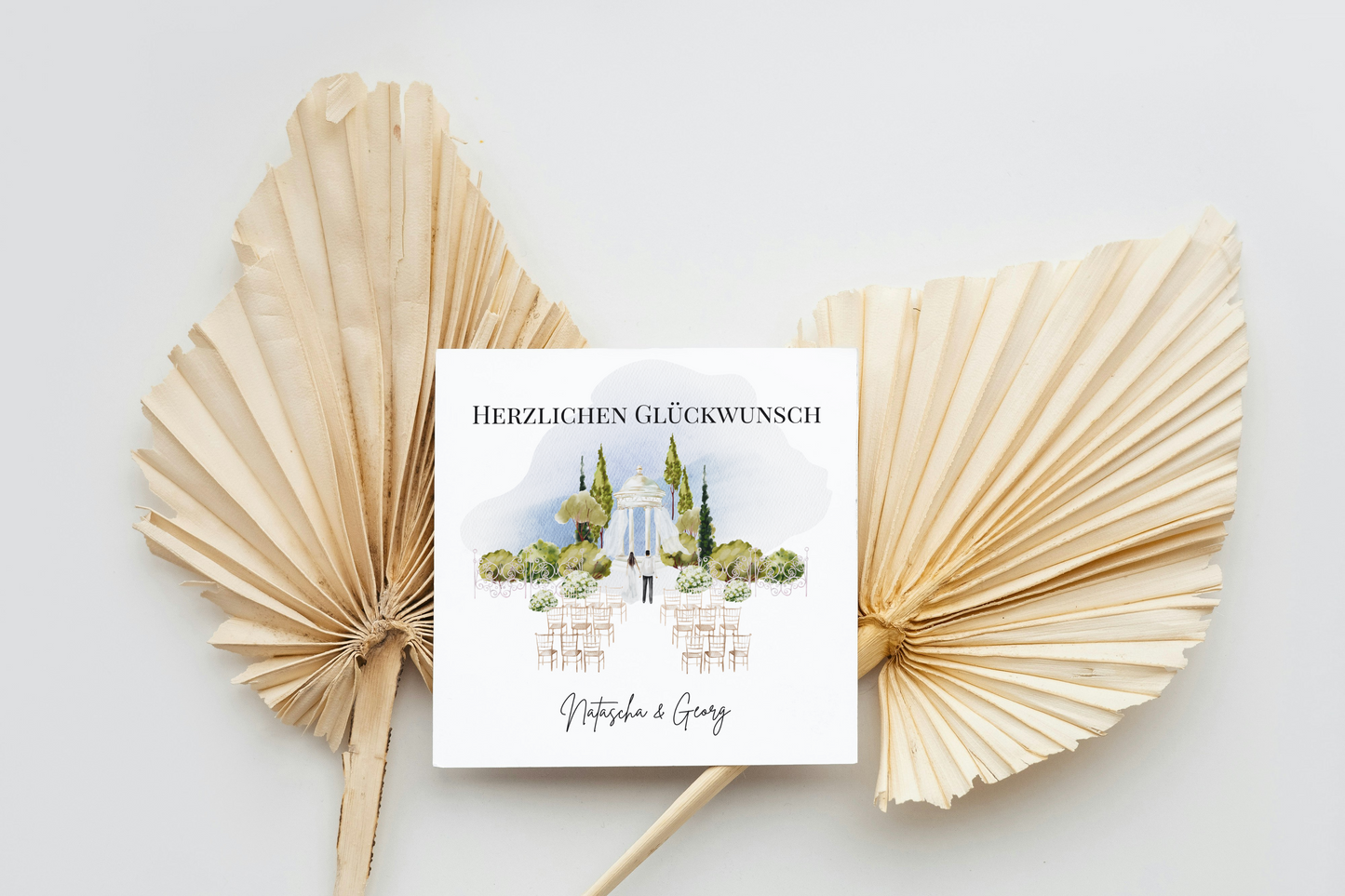 Wedding Ceremony - Hochzeitskarte mit Namen