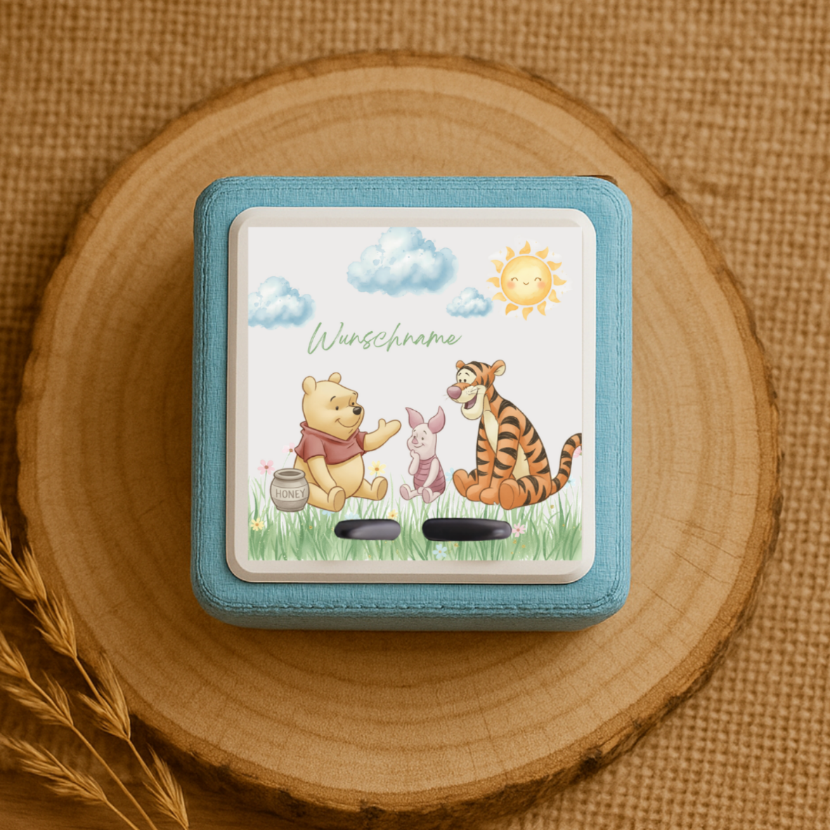 Personalisierte Toniebox Schutzfolie mit Namen - Winnie Puh