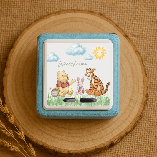 Personalisierte Toniebox Schutzfolie mit Namen - Winnie Puh