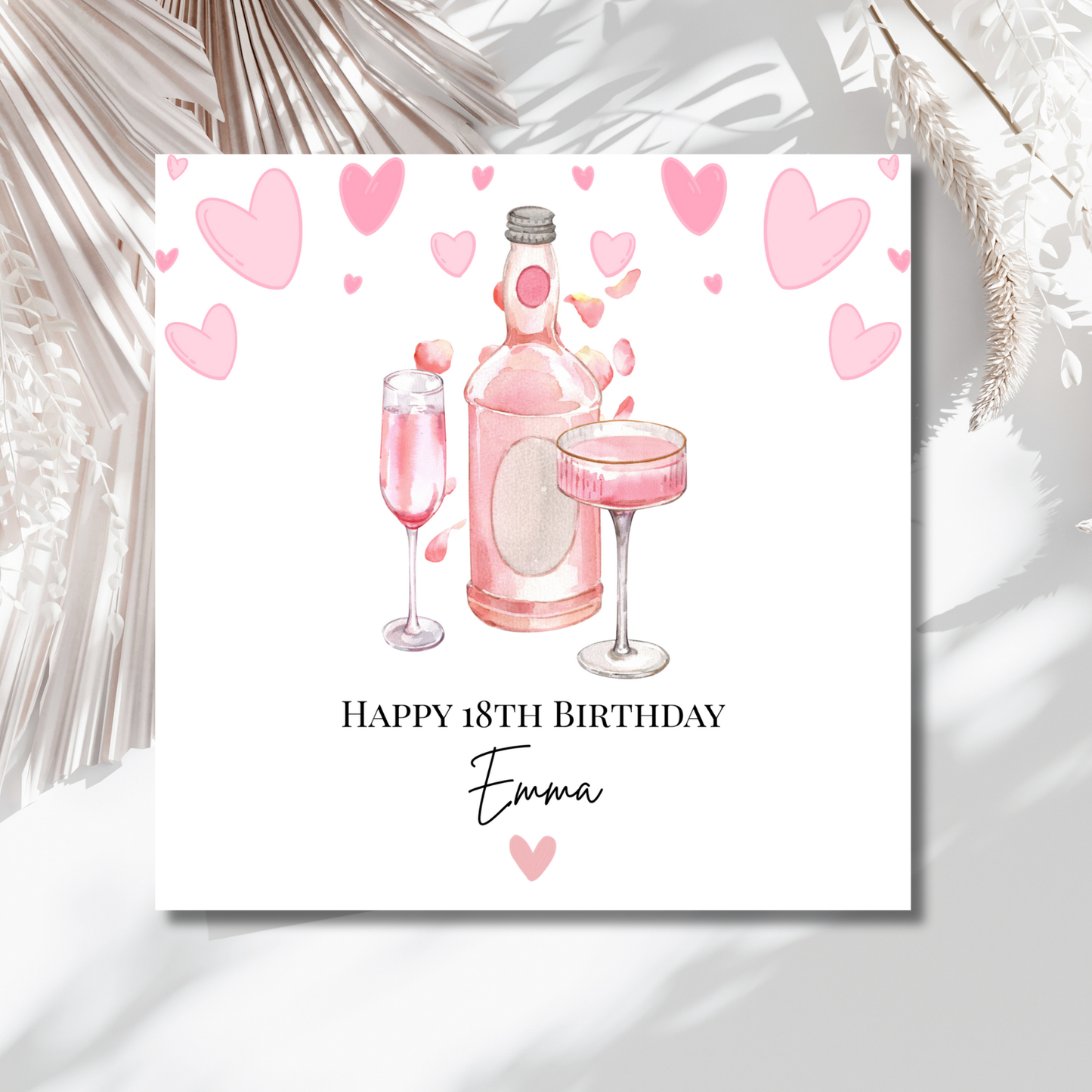 Happy 18th Birthday - Personalisierte Geburtstagskarte
