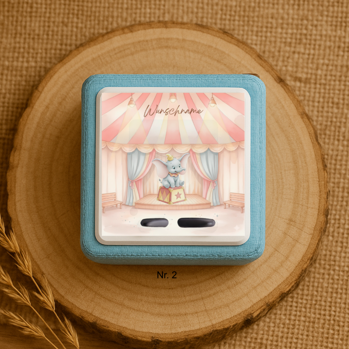 Personalisierte Toniebox Schutzfolie mit Namen - Dumbo