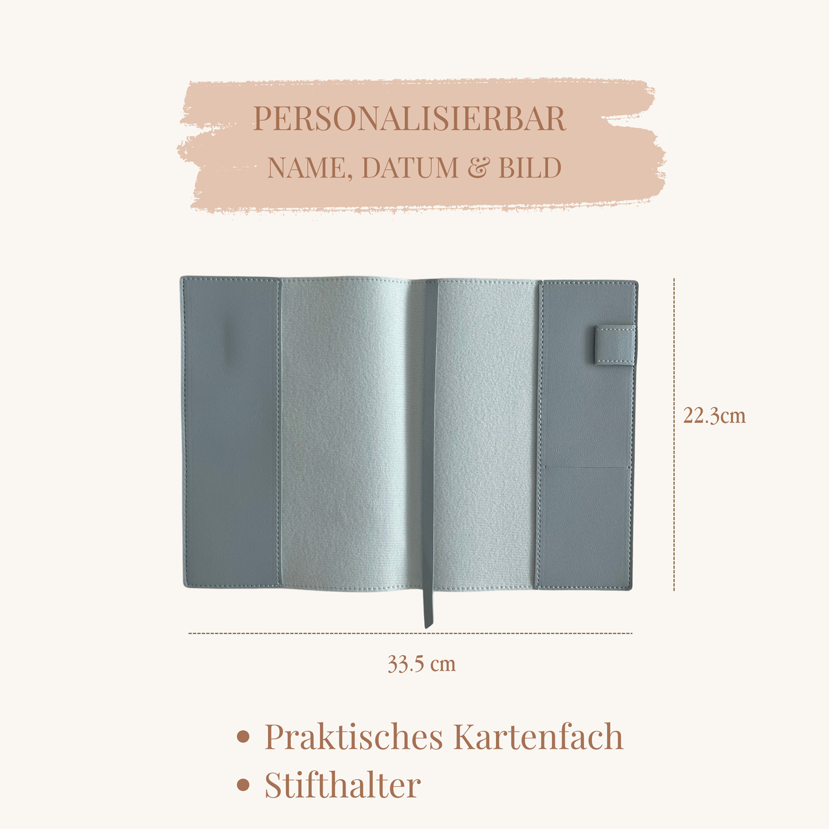 Gesundheitsbuch-Hülle Leder