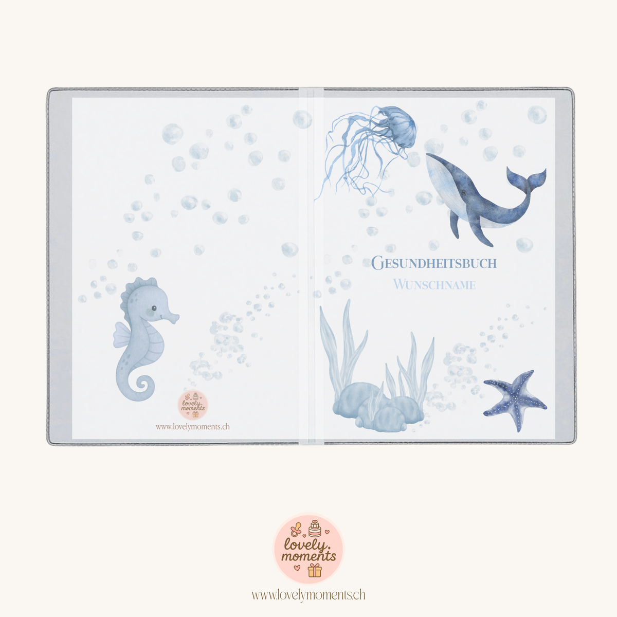 Little Ocean - Gesundheitsbuch-Hülle