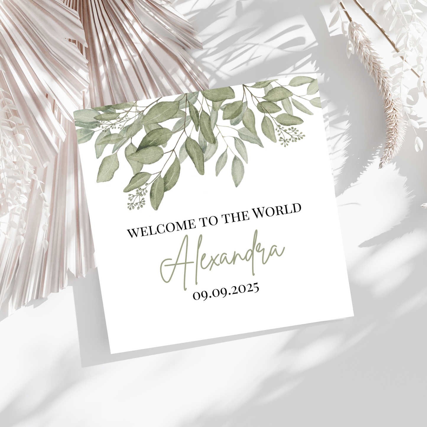 Welcome to the World  -  Personalisierte Geburtskarte