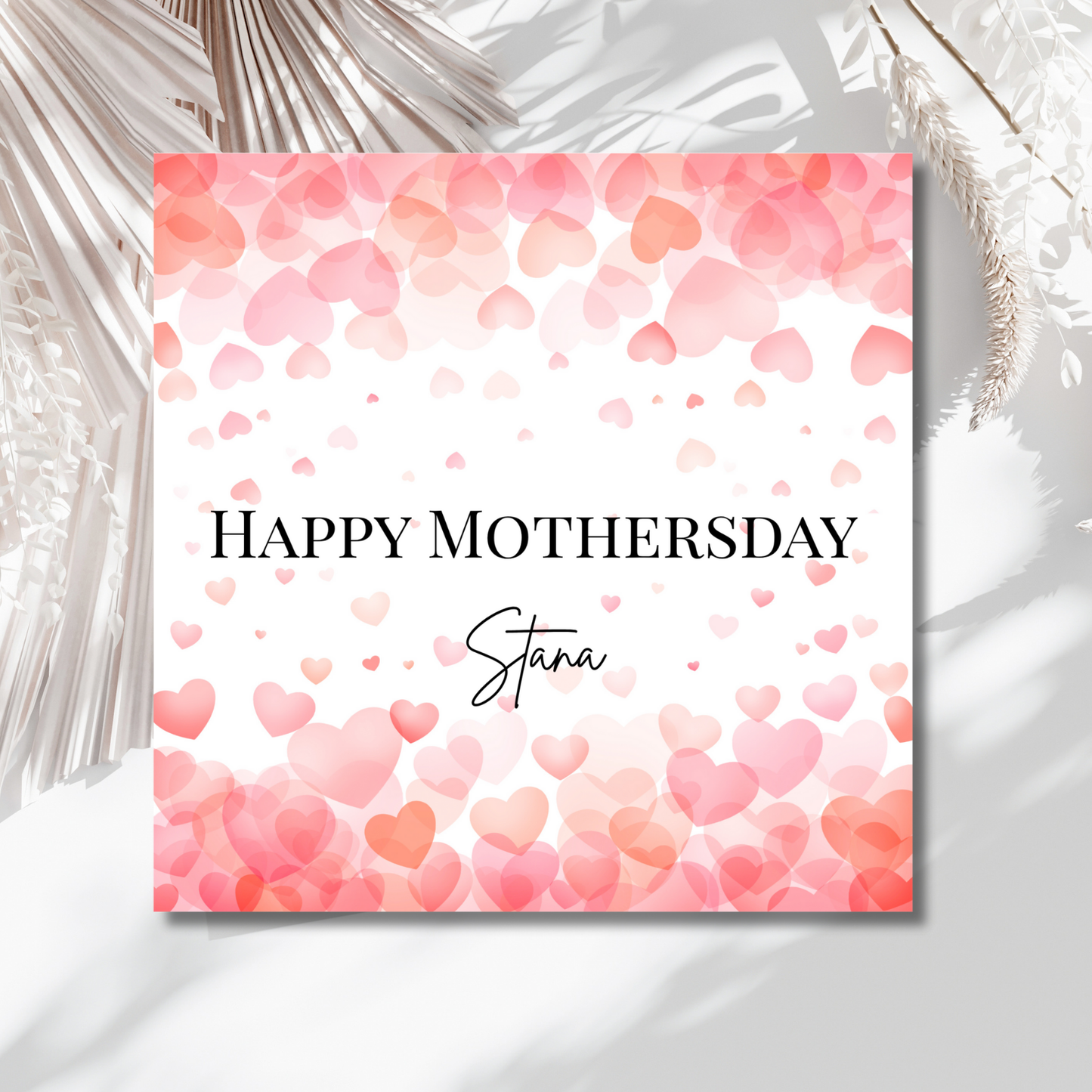 Happy Mothersday - Personalisierte Muttertagskarte