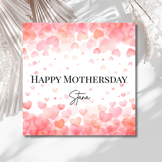 Happy Mothersday - Personalisierte Muttertagskarte