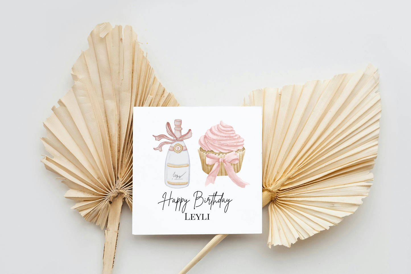 Cupcake & Celebration - Personalisierte Geburtstagskarte
